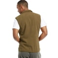 thumbnail image 1 of Men's Full-Zip Polar Fleece Vest, Olive 3XL, 1 Count, 1 Pack, 1 of 7