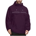 thumbnail image 1 of Men's Full Zip Softshell Jackets Waterproof Windbreaker Jacket Spring Hooded Long Sleeve Shirts Outdoor Breathable Raincoat for Climbing, 1 of 5