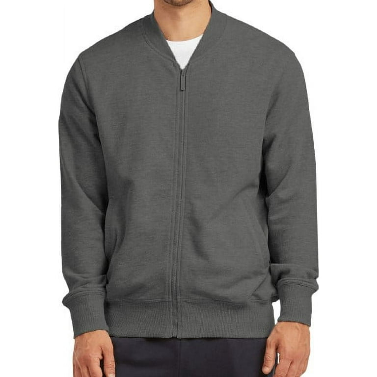 Charcoal grey bomber jacket top