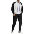 thumbnail image 1 of Men’s Full Zip Track Suit Two Piece Set Stand Collar Long Sleeve Jacket and Drawstring Pants Casual Athletic Outfit, 1 of 5