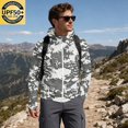 thumbnail image 1 of Men's Full Zip UPF 50+ Sun Protection Hoodie Long Sleeve Camo Shirts with Pockets Light Jacket Lightweight Hoodies for Men, 1 of 8