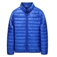 thumbnail image 1 of Men's Full Zip Winter Puffer Jackets - Lightweight Windbreaker Quilted Insulated Puffy Down Coats, 1 of 3