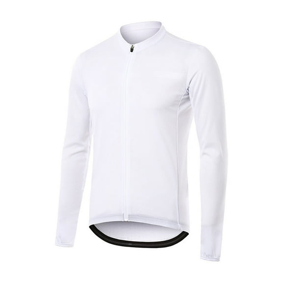 Men's Full Zipper Long Sleeves Cycling Bicycles MTB Bike Shirt