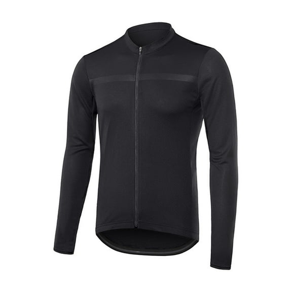 Men's Full Zipper Long Sleeves Cycling Bicycles MTB Bike Shirt