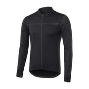 Mens Full Zipper Long Sleeves Cycling Breathable MTB Bike Shirt Wicking Performance Clothing for Road Racing