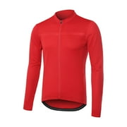 Mens Full Zipper Long Sleeves Cycling Breathable MTB Bike Shirt for Riding Comfort Performance