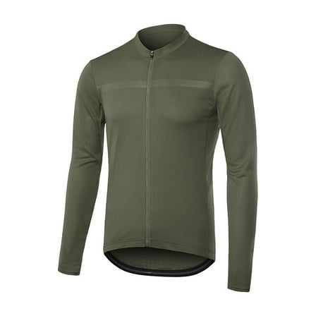 Men's Full Zipper Long Sleeves Cycling Breathable MTB Bike Shirt for Riding Comfort Performance