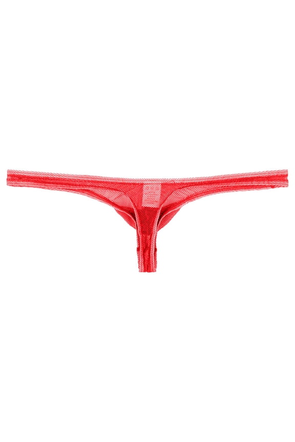 Men's Fully Transparent Mesh Breathable Sexy And Hollowed Out Thong