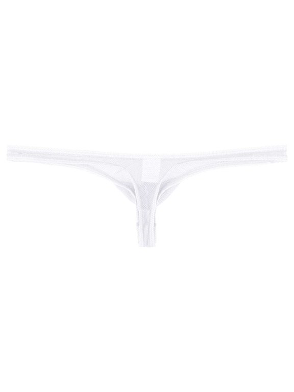 Men's Fully Transparent Mesh Breathable Sexy And Hollowed Out Thong