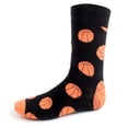thumbnail image 1 of Men's Fun Basketball Crew Socks, Sock Size 10-13 / Shoe Size 6-12.5, Great Holiday/Birthday Gift, 1 of 3