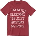 thumbnail image 1 of Men's Fun I'm Not Sleeping I'm Just Resting My Eyes Fathers Day Gift T-Shirt, 1 of 4