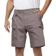 thumbnail image 1 of Men's Functional Tactical Shorts, Outdoor Multi-Pocket Work Shorts with Drawstring Waist & Durable Polyester ,Camel 2XL, 1 of 4