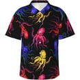 thumbnail image 1 of Men's Funky Hawaiian Shirt Short Sleeve Button Down Shirts Beach Party Holiday, 1 of 8
