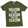 thumbnail image 1 of Men's Funny 4th of July Treason is the reason for this season T-shirt USA Independence day Fourth Tee (4X-Large Military Green), 1 of 7