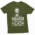 thumbnail image 1 of Men's Funny Abraham Lincoln 4th of July T-shirt independence day humorous history T-shirt (3X-Large Military Green), 1 of 7