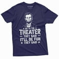 thumbnail image 1 of Men's Funny Abraham Lincoln 4th of July T-shirt independence day humorous history T-shirt (3X-Large Navy Blue), 1 of 7