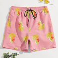 thumbnail image 1 of Men's Funny Baby Duck Pattern Swim Trunks, Quick Dry Swimming Bathing Shorts with Mesh Liner, 1 of 3