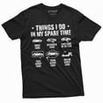 thumbnail image 1 of Men's Funny Car enthusiast T-shirt things I do in my spare time car collection hobby shirt, 1 of 7