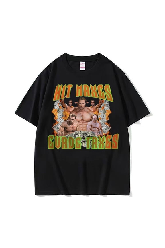 Men's Funny Creatine Sports Meme Graphic T-Shirt - Streetwear Casual Short Sleeve Tee