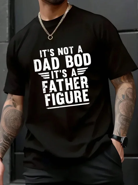Men's Funny Dad Bod Father Figure Graphic T-Shirt
