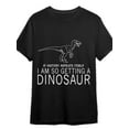 thumbnail image 1 of Men's Funny Dinosaur Graphic T-Shirt - "If History Repeats Itself, I Am Short Sleeve Tee, Casual & Comfortable Fit, Machine Washable, Humorous Apparel | Graphic Tee | Cotton Fabric, Dinosaur Toys, 1 of 6