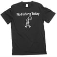 thumbnail image 1 of Men's Funny Fishing T-shirt humorous Novelty Graphic Fisherman hobby Tees (Large Black), 1 of 6