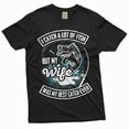 thumbnail image 1 of Men's Funny Fishing T-shirt my wife by best catch fisherman funny gifts anniversary marriage tee, 1 of 7