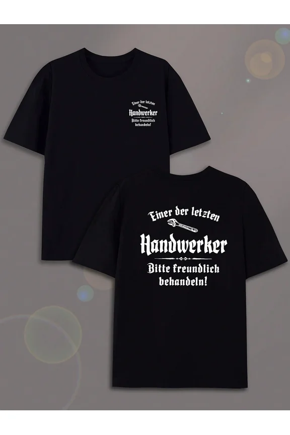 Men's Funny German Craftsman Handwerker Graphic T-Shirt