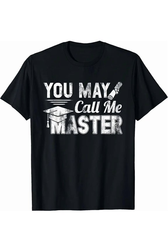 Men's Funny Graduation Master Degree Graphic T-Shirt