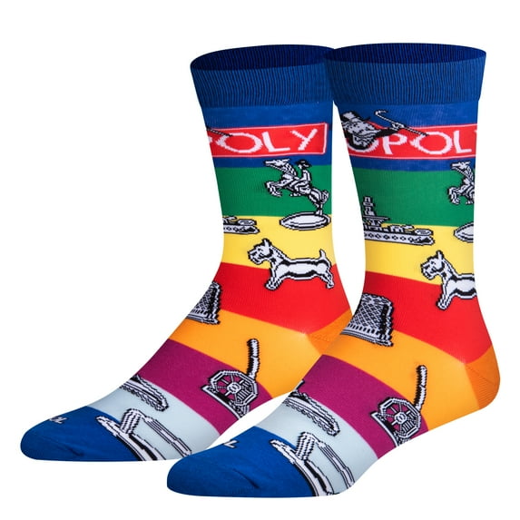 Cool Socks-Monopoly Game Piece Crew Socks-Gift for Men & Women, Size Large