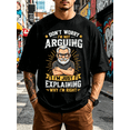 thumbnail image 1 of Men's Funny Graphic T-Shirt with Cartoon Grumpy Grandpa Print, Casual Crew Neck Short Sleeve Humor Tee, Soft Comfortable Breathable Everyday Shirt, Novelty Gift for Dad, Grandpa, Husband, Father's Da, 1 of 10