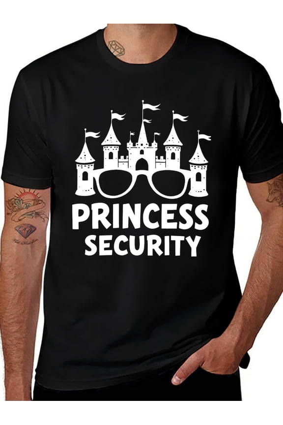 Men's Funny Graphic T-Shirt - 
Security Humor Short Sleeve Tee 
for Adult Summer Casual Wear