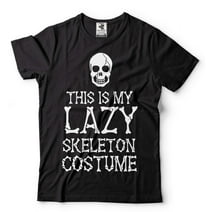 Men's Funny Halloween Costume Lazy Skeleton Shirt This Is My Lazy Skeleton Costume