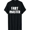 thumbnail image 1 of Men's Funny Humorous Fart Master Graphic T-Shirt, 1 of 6