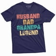 thumbnail image 1 of Men's Funny Husband Dad Grandpa Legend T-shirt Birthday Gift Tee Father's day Papa T-shirt (Large Navy Blue), 1 of 7