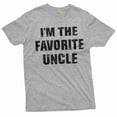 thumbnail image 1 of Men's Funny I am the favorite uncle Tshirt Birthday gift uncle shirt men's gift tee father's day tee (XX-Large Grey), 1 of 7