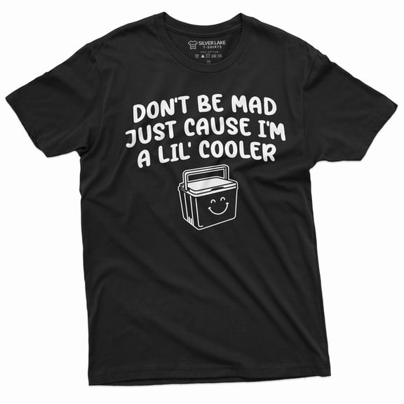 Men's Funny Lil Cooler double meaning T-shirt Birthday Gift funny saying Tee Shirt (Large Black)