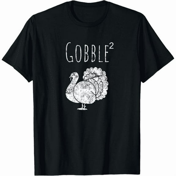 Men's Funny Merry Thankmas Turkey T-Shirt Thanksgiving and Christmas Holiday Tee