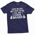 thumbnail image 1 of Men's Funny Music T-shirt cool bands 90s 80s 70s Rock Tee Shirt Guitar TShirt (Large Navy Blue), 1 of 7