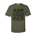 thumbnail image 1 of Men's Funny My Daughter Allowed 3 Friends The Father, Son, and Holy Spirit Short Sleeve T-shirt-Military-xxl, 1 of 4