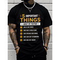 thumbnail image 1 of Men's Funny Partner Graphic T-Shirt, Romantic Gift Tee for Husband Boyfriend, Soft Cotton Casual Short Sleeve Crew Neck Top, 1 of 9