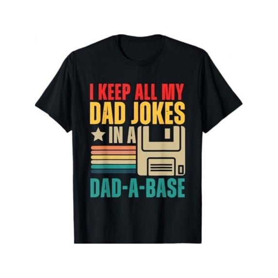 Men's Funny Retro Dad Jokes Pun T-Shirt