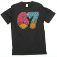 thumbnail image 1 of Men's Funny Six Seven 67 Internet meme T-shirt school college gen alpha funny tee (Small Black), 1 of 6