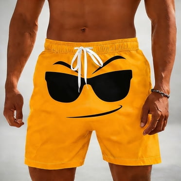WIZUTIZ Men's See Through Beach Shorts Swim Trunks Elastic Mesh ...
