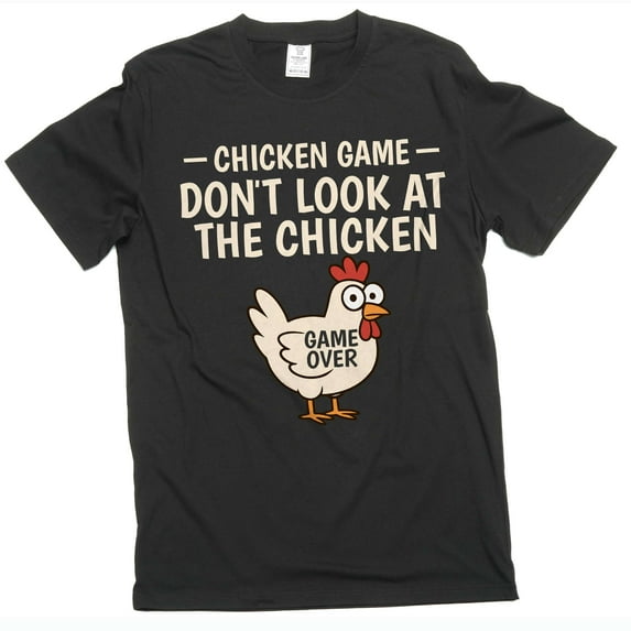 Men's Funny T-shirt Chicken Animal Shirt Humorous Joke T-Shirt Birthday Gift Ideas (5X-Large Black)