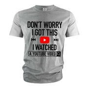 Men's Funny T-shirt DIY Shirt Mechanic Engineer Garage T-Shirts Humorous Gifts Father's Day Tee (Large Grey)
