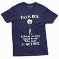 thumbnail image 1 of Men's Funny This Is Bob. Bob Has No Arms T-shirt Novelty Gifts Funny Shirt, 1 of 5
