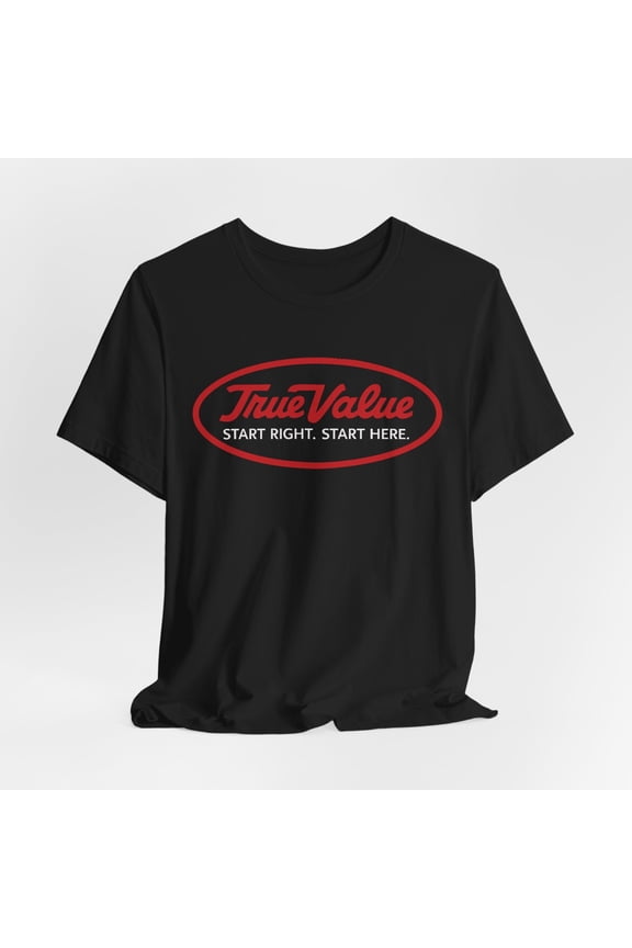 Men's Funny True Value Store Logo T-Shirt New Made In USA Size S to 5XL