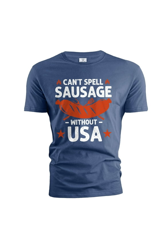 Men's Funny USA Shirt Fourth Of July Joke T-Shirt USA Patriotic Shirts Independence Day Shirt (XX-Large Navy Blue)