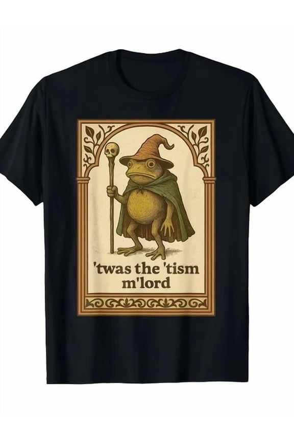 Men's Funny Wizard Frog Autism Consciousness T-Shirt